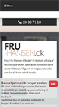 Mobile Screenshot of fru-hansen.dk